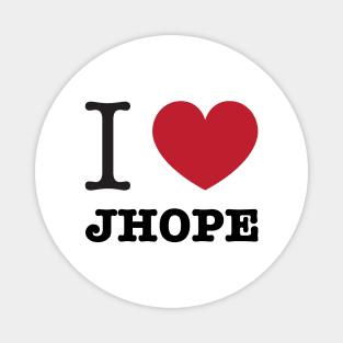 I love BTS Jhope Jung Hoseok typography Morcaworks Magnet